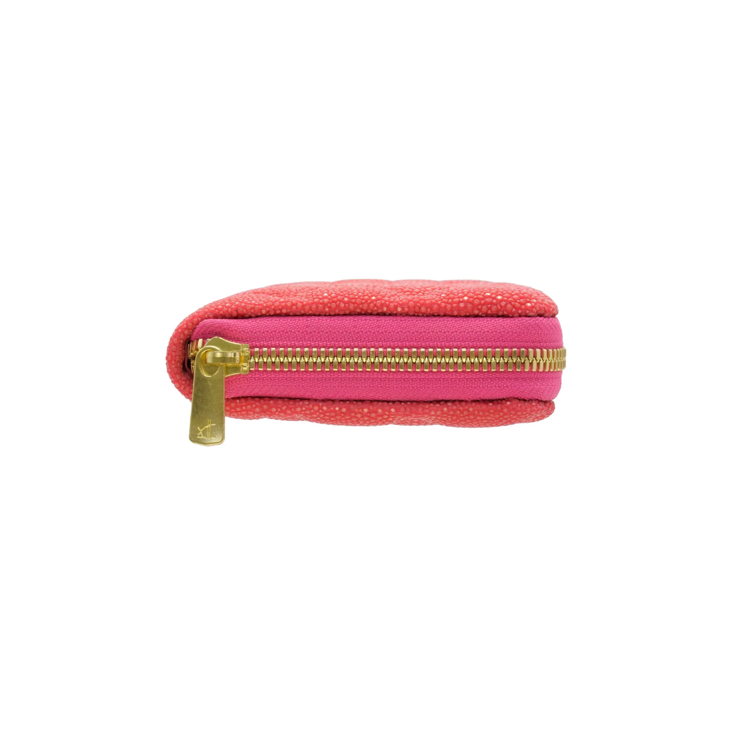 Long Wallet (Diamonds), Color: Pink × Off White, Tokyo — LONVA